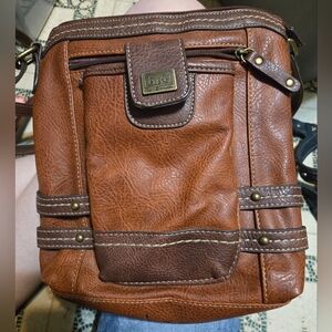 BOC Brown Leather Women's Crossbody Purse